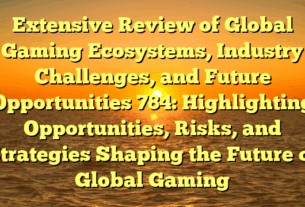 Extensive Review of Global Gaming Ecosystems, Industry Challenges, and Future Opportunities 784: Highlighting Opportunities, Risks, and Strategies Shaping the Future of Global Gaming