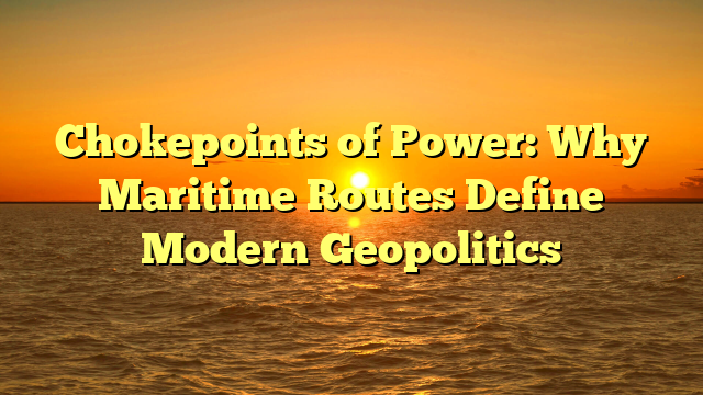 Chokepoints of Power: Why Maritime Routes Define Modern Geopolitics